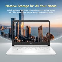 HP 14" Ultral Light Laptop for Students and Business, Intel Quad-Core, 8GB RAM, 192GB Storage(64GB eMMC+128GB Ghost Manta SD Card), 1 Year Office 365, USB C, Win 11 S - Image 7