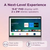 Lenovo Chromebook 15 (15.6" FHD Display, 4GB RAM, 128GB Storage (64GB eMMC + 64GB SD Card) 2TB Cloud Storage, Intel Celeron), Home & Student Laptop, Webcam, Wi-Fi 6, 10-Hr Long Battery Life, Chrome OS - Image 4