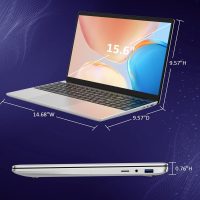 15.6 Inch Laptop Computer, 32GB RAM Gaming Laptops with 1TB NVMe SSD, N95 4-Core Processor(Up to 3.4GHz), Backlight Keyboard, Fingerprint Reader, 8000mAh Battery, Win11 Pro, Silver - Image 5