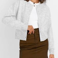 Trendy Queen Cropped Cardigan Sweaters for Women Lightweight Crop Cotton Knit Y2k Fall Outfits Fashion Clothes 2025 - Image 2