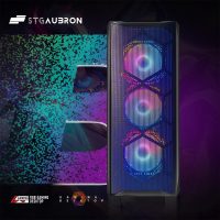 STGAubron Gaming PC Desktop Computer, Intel Core i7 up to 3.9 GHz, Radeon RX 580 8G, 16G RAM, 512G SSD, WiFi, Bluetooth 5.0, RGB Fan x6, Windows 10 Home - Image 3