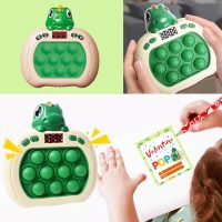 Dinosaur Quick Push Bubble Game,Pop Fidget Light up Puzzle Game Sensory Toys,Halloween Dinosaur Toys for Kids Boys Girls Toddlers Party Favor - Image 5