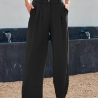 LILLUSORY Wide Leg Dress Pants Women's High Waisted Dressy Trousers - Image 4