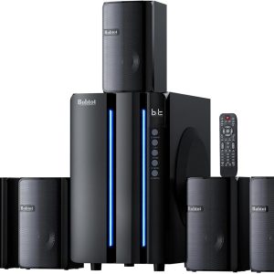 Bobtot Surround Sound Systems Home Theater System - 800 Watts Peak Power 6.5" Subwoofer 5.1/2.1 Wired Stereo Speakers Strong Bass with HDMI ARC Optical AUX Bluetooth Input