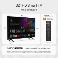 VIZIO 32-inch HD Smart TV 720p LED w/Alexa Compatibility, Google Cast Built-in, Bluetooth Headphone Capable (VHD32M-08, New) - Image 4