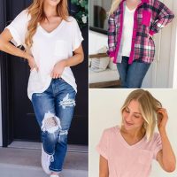 ATHMILE Womens T Shirts 2025 Short Sleeve V-Neck Shirts Cute Fit Summer Casual Tee Tops S-3XL Beach - Image 4