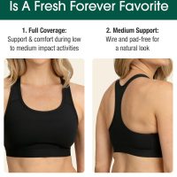 Fruit of the Loom Women's Medium Impact Sports Bras Supports Without Padding - Image 3