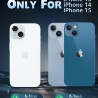 FNTCASE for iPhone 15 Case: for iPhone 14 & iPhone 13 Case | iPhone 16e Case Support Magnetic Charging Military Grade Drop Protection Anti Yellowing | Rugged Shockproof Phone Cover - 6.1 inch (Clear) - Image 2