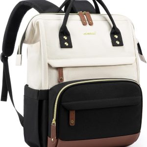LOVEVOOK Laptop Backpack for Women, 15.6 Inch Work Business Backpacks Purse With Large Capacity, Waterproof Nurse Bag College Bookbag for School, Waterproof Casual Daypack for Travel
