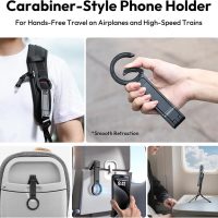 ULANZI MA30 Magnetic Phone Tripod Stand for iPhone - Aluminium Maglock Smartphone Mini Tripod Pocket Cell Phone Stand Strong Magnet Quick Mount Compatible with iPhone 16 15 14 13 12 Series, Black - Image 2