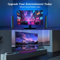 TV Sound Bar, Soundbar with RGB LED Lights & 2.1CH Bluetooth Speaker Surround System, 180W Surround Sound, AUX/Optical/HDMI ARC Home Theater Speaker, 2 in 1 Detachable for Smart TV/Projector/Gaming/PC - Image 2