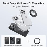 SYNCWIRE Upgraded Magnetic Phone Ring Holder for MagSafe, Magnet Cell Phone Grip Stand Finger Ring Kickstand Two-Sided Magnetic Compatible with iPhone 16 Pro Max 15 14 13 12 MagSafe Accessories - Image 6