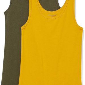 Amazon Essentials Women's Slim-Fit Tank Top, Pack of 2