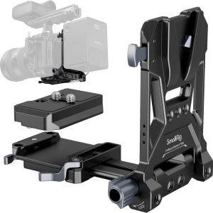 SMALLRIG Foldable V Mount Battery Plate, Tool-Free, All-in One Mounting Solution for Mirrorless/DSLR Cameras, with Modular Plate for Arca, Compact Camera Video Rig, for NEEWER V Mount Battery PS099E