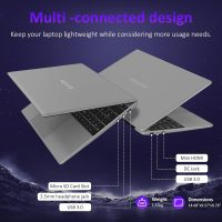 15.6 Inch Laptop Computer, 32GB RAM Gaming Laptops with 1TB NVMe SSD, N95 4-Core Processor(Up to 3.4GHz), Backlight Keyboard, Fingerprint Reader, 8000mAh Battery, Win11 Pro, Silver - Image 4