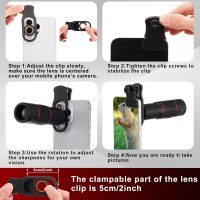 Phone Camera Lens Kit 21 in 1 with Selfie Light Universal 18x Telephoto Lens with Tripod 0.63x Wide Angle 15x Macro 198° Fisheye 2X Telephoto Cpl Compatible with Most Smartphone - Image 2