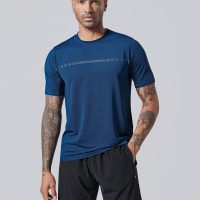 5 Pack Men’s Active Quick Dry Crew Neck T Shirts | Athletic Running Gym Workout Short Sleeve Tee Tops Bulk - Image 3