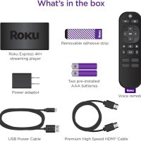 Roku Express 4K+ | Roku Streaming Device 4K/HDR with Voice Remote, Free & Live TV - Image 5
