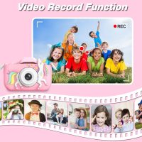 Goopow Kids Camera Toys for 3-8 Year Old Girls Boys,Children Digital Video Camcorder Camera with Cartoon Soft Cover, Best Chritmas Birthday Festival Gift for Kids - 32G SD Card Included - Image 5