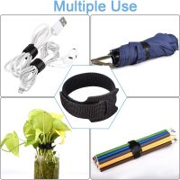 60 PCS 6 Inches Reusable Cable Ties, Adjustable Cord Straps Wire Organizer Cord Wrap and Hook Loop Cable Management - Image 5