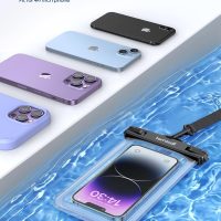 Lamicall Waterproof Phone Pouch Case - [2 Pack][Easy Lock & Heavy Duty] IPX8 Water Proof Cell Phone Dry Bag for Beach, Protector for iPhone 16 15 14 13 12 11 Pro Max Plus XS XR, Galaxy S24 S23, 4-7" - Image 6