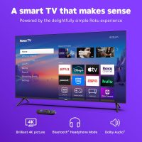 Roku Smart TV 2025 – 43-Inch Select Series, 4K HDR TV – RokuTV with Enhanced Voice Remote – Flat Screen LED Television with Wi-Fi for Streaming Live Local News, Sports, Family Entertainment - Image 3