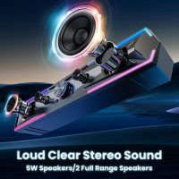 Computer Speakers for Pc Desktop with Clear Sound, Flowing LED PC Speaker for Computer Desktop Laptop Monitor, Bluetooth & USB Input - Image 7