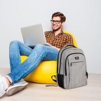 MATEIN Travel Laptop Backpack, Business Anti Theft Slim Sturdy Laptops Backpack with USB Charging Port, Water Resistant College School Computer Bag Gift for Men & Women Fits 15.6 Inch Notebook, Grey - Image 8