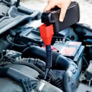 Portable Oil Pouring Funnel Set with Snap-on Design, Flexible Wide-Mouth Spout for Easy Liquid Transfer