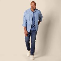 Amazon Essentials Long Sleeve Shirt for Men, Regular-Fit Henley, Available in Big & Tall - Image 7