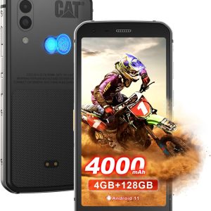 CAT S62 Rugged Cell Phone Unlocked (128GB, 4GB) 5.7" IP68 Waterproof Smartphone, 12MP Dual Camera, 4000mAh Battery, NFC, Fingerprint Unlock, Snapdragon 660 Nano Slot(Black)