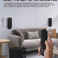 5.1 CH Surround Sound Bar with Dolby Audio, Sound Bars for TV, Wireless Subwoofer & Rear Speaker, Dolby Digital Plus, Bluetooth 5.3, Surround Sound System for Home Theater, 4K & HD TVs| HDMI & Optical - Image 8
