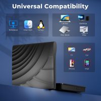 External Blu Ray Drive, 3D Portable Bluray Drives, USB 3.0 Type-C External Blueray/DVD Drive for Pc Desktop, CD DVD Burner and BD Reader for MacBook Laptop Compatible with Mac OS Windows XP/7/8/10/11 - Image 5