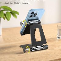 Nulaxy Dual Folding Cell Phone Stand, Fully Adjustable Foldable Desktop Phone Holder Cradle Dock Compatible with Phone 16 15 14 13 12 11 Pro Xs Xs Max Xr X 8, Nintendo Switch, All Phones - Image 5