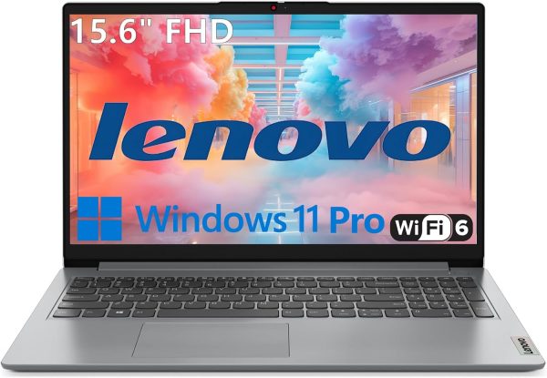 Lenovo Laptop Computers for Home Business Student Study, 15.6" FHD, Intel Processor, 32GB DDR4 RAM, 1TB PCIe SSD, WiFi 6, Bluetooth 5.2, Type-C, Webcam, Numeric Keypad, Cloud Grey, Windows 11 Pro