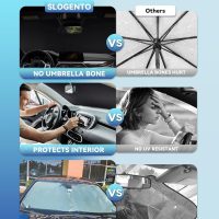 Sun Shade for HRV Windshield Sunshades Cover for 2021-2023 2024 2025 2026 Honda HR-V LX Sport EX EX-L Accessories Foldable Front Window Shields Protector Sun Visor Blocks UV Rays - Image 5