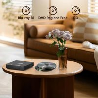 Blu Ray Player 1080P Blu-ray Disc Player for Home Cinema, Dolby Audio/DTS, Plays All DVDs and Region A 1 Blu Rays, Supports 128GB USB Stick, with HDMI and AV Output Connection Cable, NTSC US Standard - Image 4