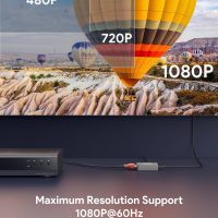 ABLEWE RCA to HDMI,AV to HDMI Converter, 1080P Mini RCA Composite CVBS Video Audio Converter Adapter Supporting PAL/NTSC for TV/PC/ PS3/ STB/Xbox VHS/VCR/Blue-Ray DVD Players, Grey - Image 3