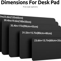 YSAGi Leather Desk Pad Protector, Office Desk Mat, Large Mouse Pad, Non-Slip PU Leather Desk Blotter, Laptop Desk Pad, Waterproof Desk Writing Pad for Office and Home (Black, 23.6" x 13.8") - Image 8