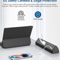 Jgstkcity Desk Clamp Power Strip USB C,40W Total Fast Charging Station,4 PD 20W USB C Ports,Desk Edge Mount Surge Protector,5 Outlets,Fit 1.96" Tabletop Edge,ETL Listed - Image 3