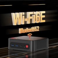 P4 Light Gaming Mini PC, Ryzen 7 5825U, 32GB RAM 1TB SSD, 11 Pro Triple 4K 60HZ Displays Desktop Computers, Support PS3 Emulator Micro PC, HDMI+DP+Type-C, WiFi 6E, BT5.2, Dual 2.5GbE LAN - Image 8