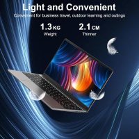 2025 Laptop Computer 14 Inch Win 11 256GB SSD Up to 1TB SSD Expand Laptops Celeron N4020 Up to 2.8Ghz 1920x1080 FHD Dual WiFi BT4.2 with Webcam Keyboard Protect Flim for Business Student-Gray - Image 4