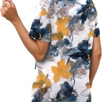 WEESO Womens Tops Summer Short Sleeve V Neck Blouses Business Casual Loose Fit Tshirts Trendy Fashion Outfits - Image 5