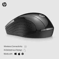 HP X3000 G3 Wireless Mouse - Black, 15-Month Battery, Side Grips for Control, Travel-Friendly, Blue LED, Powerful 1600 DPI Optical Sensor, Compatible with Wins PC/Laptop, Mac, Chromebook (683N7AA) - Image 2