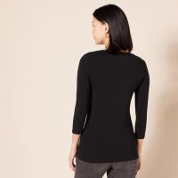 Amazon Essentials Women's Regular-Fit 3/4 Sleeve V-Neck T-Shirt (Available in Plus Size), Multipacks - Image 3