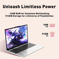 2025 Latest 15.6" Laptop Compatible with Windows 11, i7-6500U Processor, 16GB RAM, 512GB SSD, 1080p FHD Display, Backlit Keyboard, WiFi5, Bluetooth5, Fingerprint, Webcam, Mini-HDMI, TF Card Slot, Grey - Image 3
