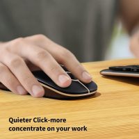 VssoPlor Wireless Mouse, 2.4G Slim Portable Computer Mice with Nano Receiver for Notebook, PC, Laptop, Computer (Black and Gold) - Image 4