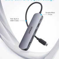Anker USB C Hub, 5-in-1 USB Hub for Laptops, 4K HDMI Multiport Adapter with 90W Max Power Delivery, USBC & USBA Data Ports USB C Dongle, Compact for MacBook, Dell, and More (Charger Not Included) - Image 6