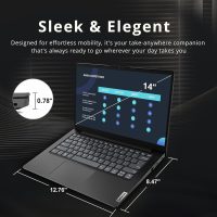 Lenovo V14 Gen 4 Business Laptop (14" FHD Anti-Glare, Intel 10-Core i7-13620H, 40GB RAM, 1TB SSD), Webcam with Privacy Shutter, Ethernet, Wi-Fi 6, HDMI, Bluetooth, Win 11 Pro w/ Copilot, Black - Image 4