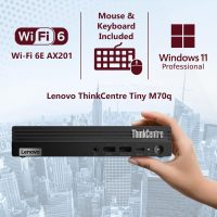 Lenovo ThinkCentre Tiny M70q Gen 5 Intel 10-Core i5-14400T (Beat i7-13700T), 16GB DDR5 RAM, 512GB NVMe, WiFi 6E, Bluetooth, RJ-45, DP Port, HDMI, W11P, Business Desktop - Image 3